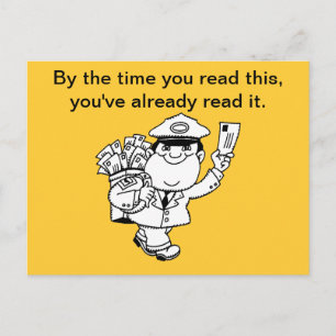 Mailman Spaß - Bis zu dem Zeitpunkt, zu dem Sie di Postkarte