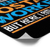 Mailman Super Cool Postarbeiter Ich habe nie geträ Poster (Ecke)