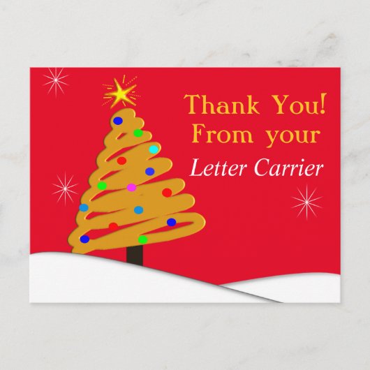 Mailman THANK YOU POSTCARDS 9 Postkarte (Vorderseite)