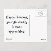 Mailman THANK YOU POSTCARDS IV Postkarte (Rückseite)