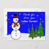 Mailman THANK YOU POSTCARDS  Postkarte (Vorne/Hinten)