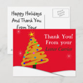 Mailman THANK YOU POSTCARDS Postkarte (Vorne/Hinten)