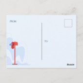 Mailman Vielen Dank Post Card Postkarte (Rückseite)