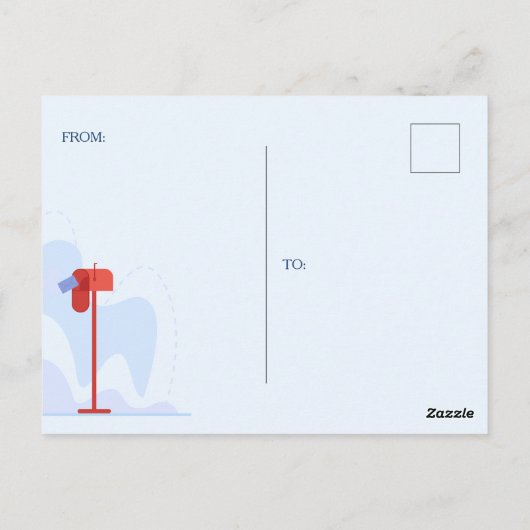 Mailman Vielen Dank Post Card Postkarte (Rückseite)