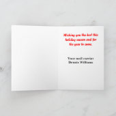 Mailman Weihnachtskarte Feiertagskarte (Innenseite)