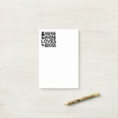 Mailman Who Lieben Hunde Post-it Klebezettel (Auf Schreibtisch)