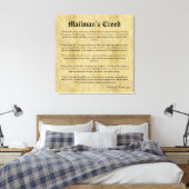 Mailman's Creed Letter Carrier Retirement Geschenk Leinwanddruck (Insitu (Schlafzimmer))