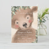 Mailneutrale Dusche moderne Babydusche Einladung (Stehend Vorderseite)