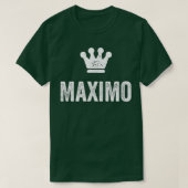Maimo the King Crown & Name Design für Männer gena T-Shirt (Design vorne)
