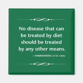 Maimonides gesunde Ernährung für Krankheiten antik Magnet