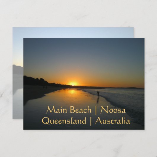 Main Beach, Noosa, Queensland, Australien Postkart Postkarte (Vorne/Hinten)