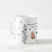 Main Character Energy Motivational  Coffee Mug Kaffeetasse (Vorderseite Links)