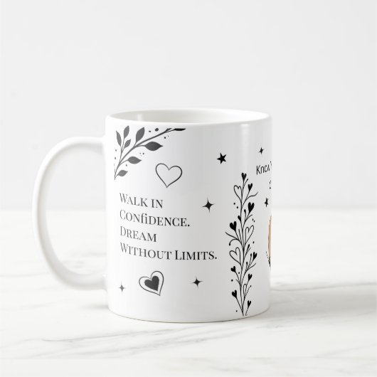 Main Character Energy Motivational  Coffee Mug Kaffeetasse (Links)