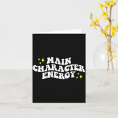 Main-character Energy Quote  Karte (Gelbe Blume)