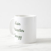 Main Character Energy Trendy Inspirational Gift Kaffeetasse (Vorderseite Links)