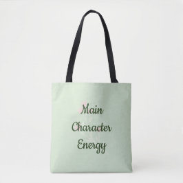 Main Character Energy Trendy Minimal Aesthetic Tasche
