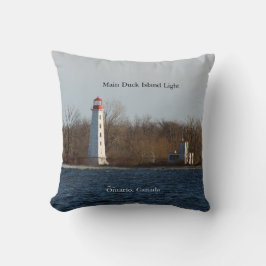 Main Duck Island Helles Quadrat Kissen