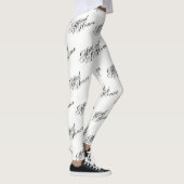 Main of Ehre Leggings - Black on White (Rechts)