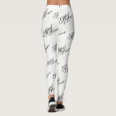 Main of Ehre Leggings - Black on White (Rückseite)