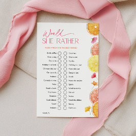 Main Sqeeze Bridal Shower Games Would She Rather