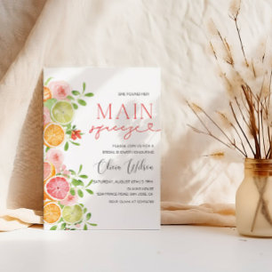 "Main Squeeze"-Brautparty - Citrus Lemon Party Einladung