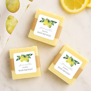 Main Squeeze Brautparty Geschenkaufkleber Quadratischer Aufkleber