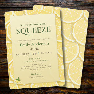 Main Squeeze Brautparty   Lemon Italian Amalfi Einladung