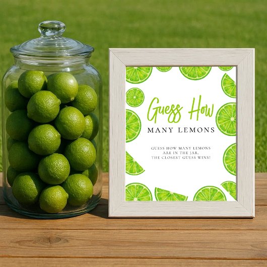 Main Squeeze Brautparty - Wie viele Zitronen Schil Poster