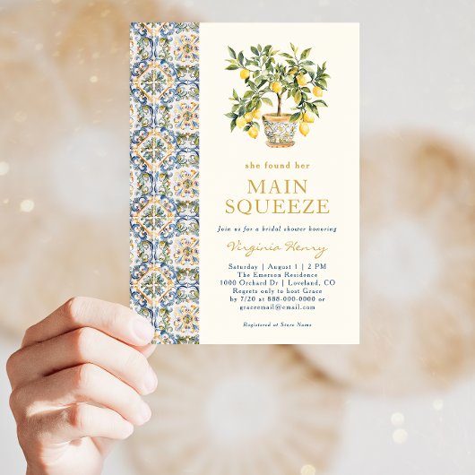 Main Squeeze Bridal Shower Einladung