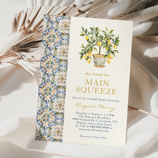 Main Squeeze Bridal Shower Einladung