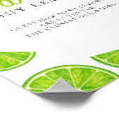 Main Squeeze Bridal Shower How many Lemons Sign Poster (Ecke)