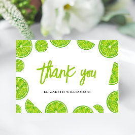 Main Squeeze Bridal Shower Thank you Card Dankeskarte
