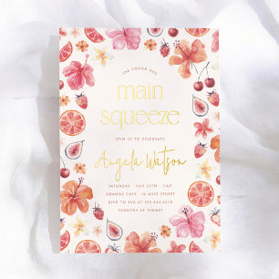 Main Squeeze Citrus Brautparty Folieneinladung