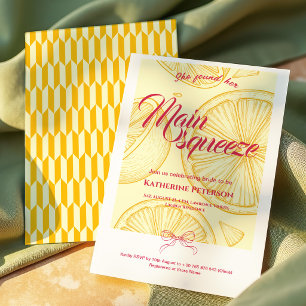 Main Squeeze Citrus Brautparty Lemon Bright Einladung