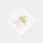 Main Squeeze Citrus Brautparty Serviette (Ecke)
