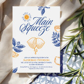 Main Squeeze Citrus Bridal Shower Lemon Bright Einladung