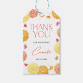Main Squeeze Citrus Bridal Shower Rectangle Favor Geschenkanhänger (Vorderseite)