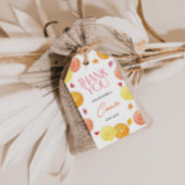 Main Squeeze Citrus Bridal Shower Rectangle Favor Geschenkanhänger