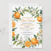 Main Squeeze Citrus Orange Brautparty  Einladung (Vorderseite)