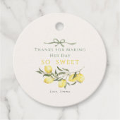 Main Squeeze Citrus Sage Brautparty Geschenkanhänger (Vorderseite)