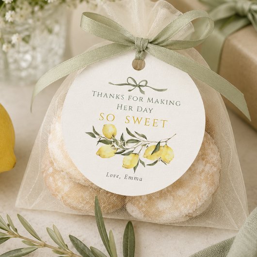 Main Squeeze Citrus Sage Brautparty Geschenkanhänger