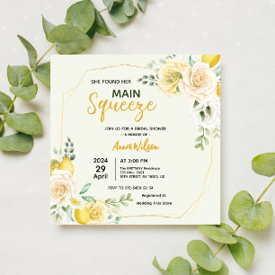 Main Squeeze Elegante Brautparty-Einladung Feiertagskarte