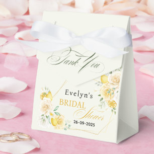 Main Squeeze Elegante Zitronen-Blumen-Brautstrauße Geschenkschachtel
