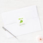 Main Squeeze Green Lime Brautparty-Dankeschöns Runder Aufkleber (Umschlag)