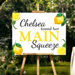 Main Squeeze Lemon Brautparty Custom Poster