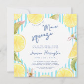 Main Squeeze Lemon Brautparty-Einladung (Vorderseite)