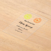 Main Squeeze lemon citrus bridal shower add name d Acryleinladungen (Ablage )