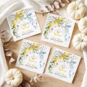 Main Squeeze Lemon Citrus Bridal Shower Serviette