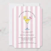 Main Squeeze Lemon Drop Martini Brautparty Einladung (Vorderseite)