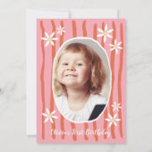 Main Squeeze Lemon First Birthday Einladung (Rückseite)